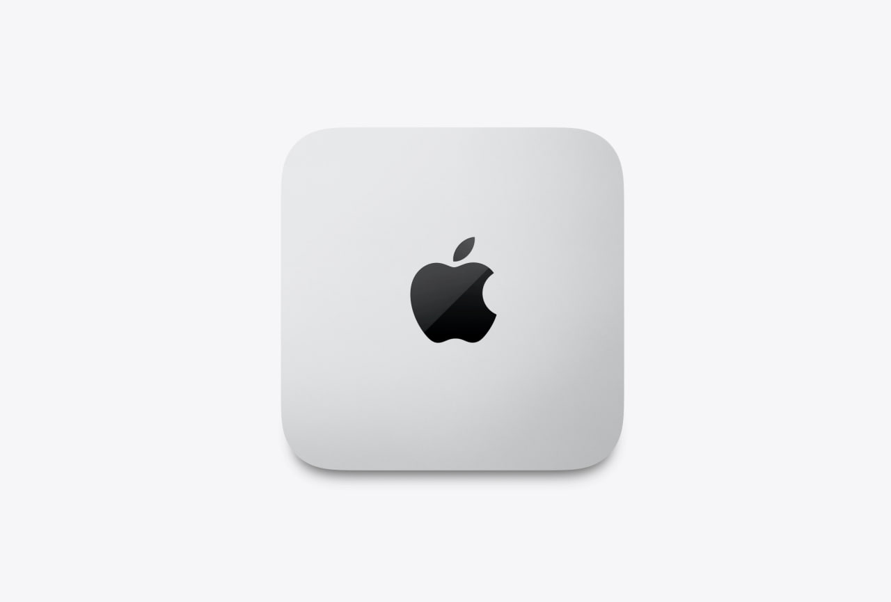 Mac Studio, вид сверху